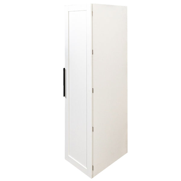 English Elm Kitchen Pantry Cabinet Freestanding Melamine Storage with Shelves for Dining Room White W331P435940