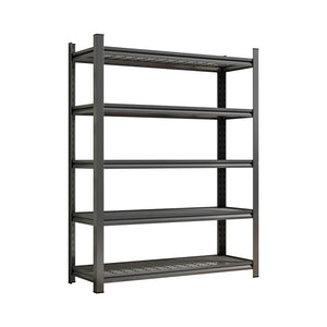 English Elm Garage Steel Five Tier Heavy Duty Shelving Unit with Adjustable Open Shelves for Storage W1831P369625