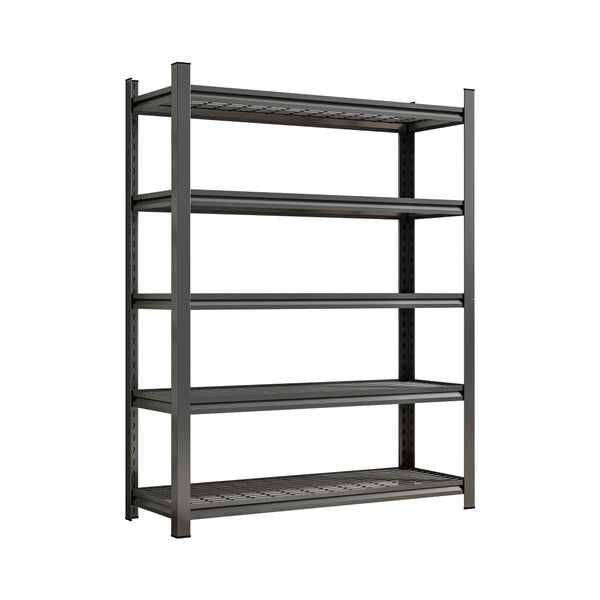 English Elm Garage Steel Five Tier Heavy Duty Shelving Unit with Adjustable Open Shelves for Storage W1831P369625