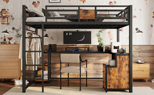English Elm Twin House Bunk Bed with Slide Storage Stairs and Safety Rails for Kids Rooms W1580S00432