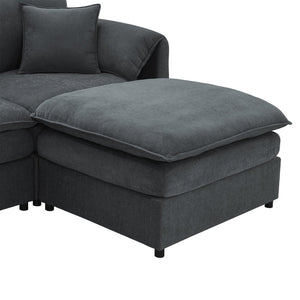 English Elm 9687 Stylish Well Crafted Home Furniture Piece for Modern Living Spaces Dark Gray N723P243197B