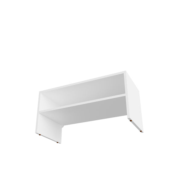 English Elm Silpa Small Shoe Rack with Three Open Shelves — Compact 23.6" White Organizer, Bench Top, Modern B070P363829