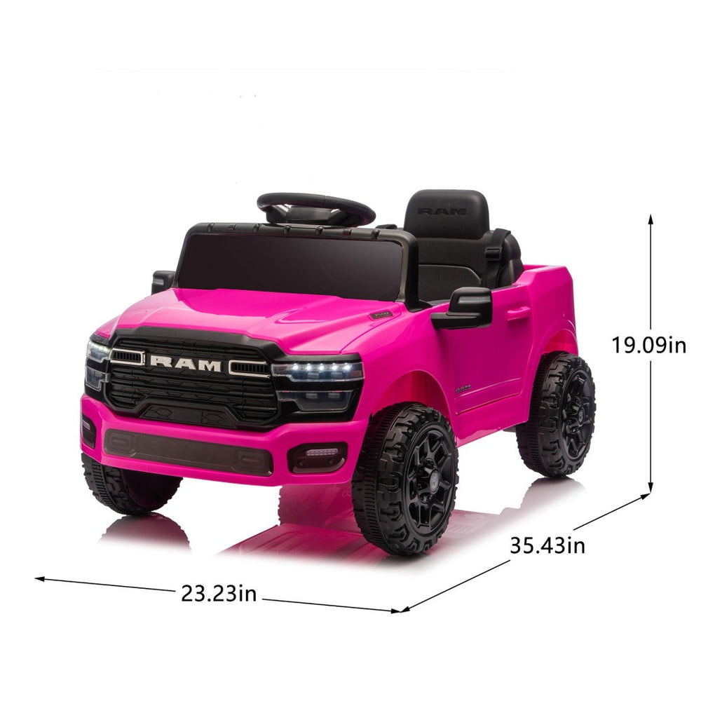 English Elm Licensed Dodge Ram 3500 12v Kids Ride on Truck with Parental Remote and Rear Suspension W1578P346251