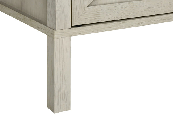 English Elm Accent Side Table with Open Shelf and Cabinet Storage for Compact Living Spaces Oak B2710P461703