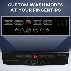 English Elm Compact Automatic Washer with Stainless Steel Tub 8 Programs for Apartments and Rvs T3971P401139
