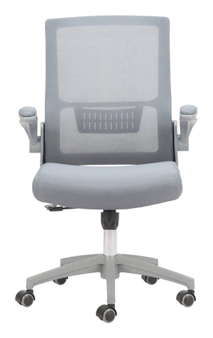 Zuo Modern Pater Office Chair Gray - Modern Elegance With Mesh Fabric, Perfect For Home Or Hospitality Use Gray 60% Elastomer + 40% Polyester,Nylon 110838-zuo-modern