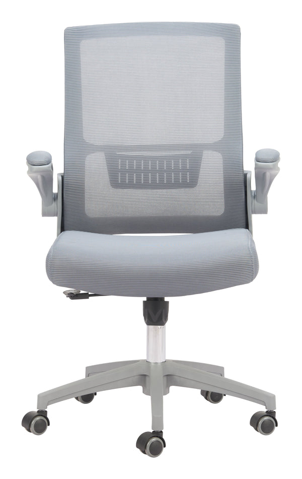 Zuo Modern Pater Office Chair Gray - Modern Elegance With Mesh Fabric, Perfect For Home Or Hospitality Use Gray 60% Elastomer + 40% Polyester,Nylon 110838-zuo-modern