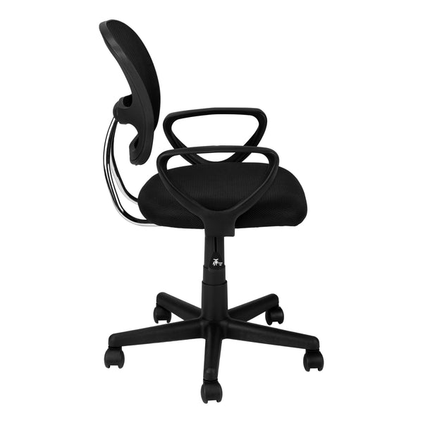 English Elm Office Chair Kids Ergonomic Mid-Back with Breathable Black Mesh, Padded Seat, Adjustable Height, Swivel B2710P219666