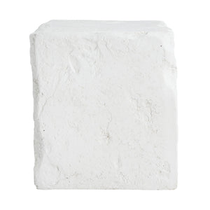 English Elm Christopher Knight Home® - Lyra Karst Cave-Inspired MGO Outdoor Side Table in White — Eco Fireproof UV-Resistant Sculptural Decor N775P300883W