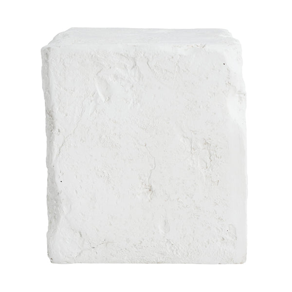 English Elm Christopher Knight Home® - Lyra Karst Cave-Inspired MGO Outdoor Side Table in White — Eco Fireproof UV-Resistant Sculptural Decor N775P300883W