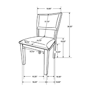 English Elm Set Of 2 Blue Fabric Upholstered Dining Chairs - Modern Farmhouse Style With Comfort & Durability B016P227282-GIGA