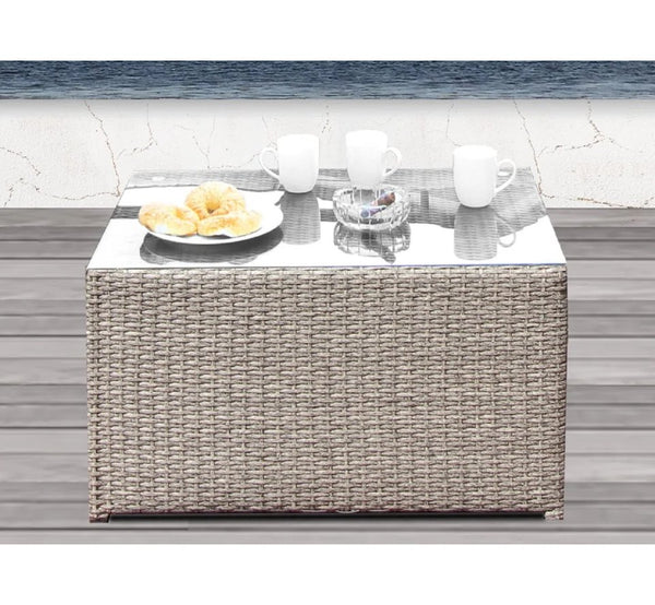 English Elm 4-Person Modular Patio Seating Set – Luxurious Comfort, Fully Assembled For Effortless Outdoor Style B120S00113