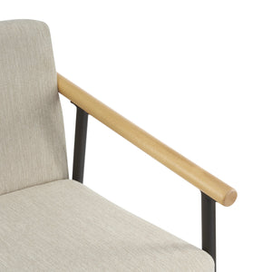 English Elm Christopher Knight Home® - Counter Stool Mid-Century Modern Set of 2 with Metal Frame, Soft Cushions & Solid Wood Armrests Beige,Espresso N771P247153M