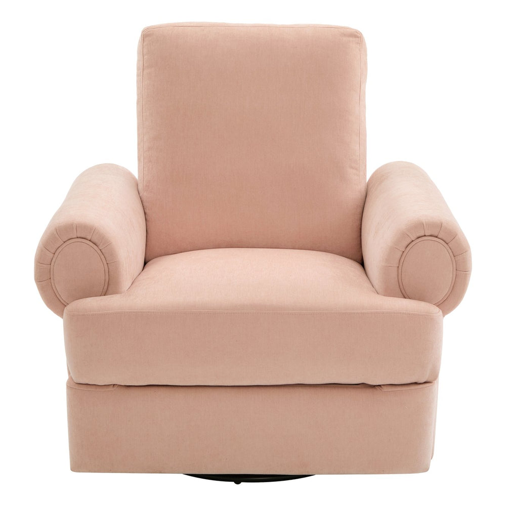 English Elm Christopher Knight Home® - Manual Recliner Sofa with 360° Swivel Rocker, Adjustable 110°–160° Back, Plush Chenille Seat Comfort Pink N763P330954P