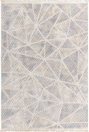 Unique Loom Arlo AJ Machine Made Geometric Rug Sandy Beige, Gray/Ivory 9' 10" x 14' 1"