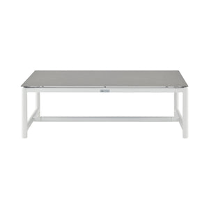 English Elm Wyncrest Aluminum & Teak Outdoor Coffee Table, Weather-Resistant, Lightweight, No-Assembly Patio Centerpiece B2736P354395