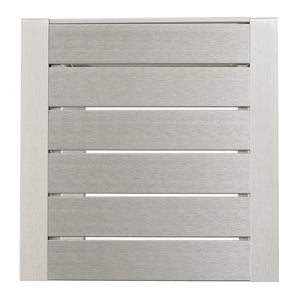 English Elm Christopher Knight Home® - CAPE C-shaped Aluminum Outdoor Side Table for Patio & Poolside — Lightweight, Weather-Resistant Design Silver 59990.00