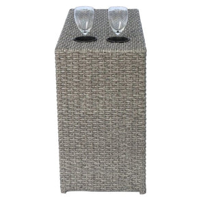 English Elm Outdoor Wicker Seating Group For 4 – Stylish Pre-Assembled 9-Piece Set With Cushions & Tables B120S00198-GIGA