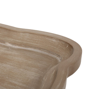 English Elm Christopher Knight Home® - End Hourglass Accent Table with Lipped Rectangular Top, French Country Firwood Charm and Elegance Natural N771P223027K