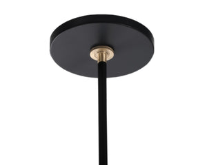 Sunpan CIRCA Pendant Light - Medium Art Deco Design with Misted Glass & Brass Accents for Stunning Illumination 106361