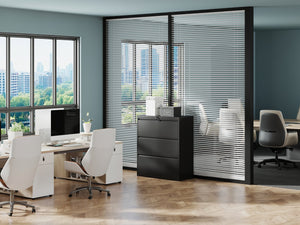 English Elm 3 3-Drawer Steel File Cabinet with Lock — Heavy-Duty, Eco-Friendly Lateral Storage, Silent Slides, Anti-Tilt W2735P332165