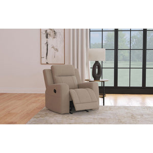 English Elm Slater Channel Tufted Suede Recliner with Pillow Back for Modern Living Rooms B062P440396