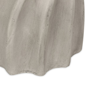 English Elm Christopher Knight Home® - CANIS Grey Side Table – Magnesium Oxide Concrete Outdoor End Table with Sunburst Top & Hourglass Shape 69458.00CONRT