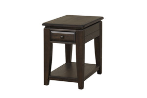 English Elm Mahogany Solid Wood Traditional Cocktail Table with Two Storage Drawers and Dark Finish for Living Room Mahogany 30.5 L x 25 W x 12 H B2699P242846