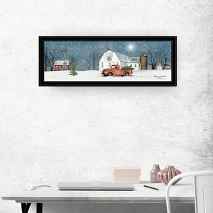 English Elm Trendy Decor 4u Billy Jacobs Winter Farm Framed Art Rustic Pastoral Wall Print B06785424
