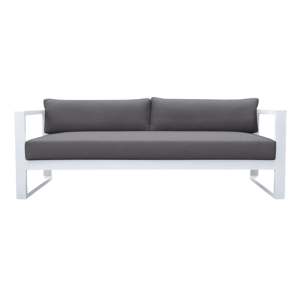 English Elm Granto Aluminum Outdoor Sofa with Weather-Resistant Cushions, Low-Maintenance, 770 lb Capacity B2736P354339