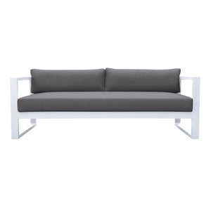 English Elm Granto Aluminum Outdoor Sofa with Weather-Resistant Cushions, Low-Maintenance, 770 lb Capacity B2736P354339