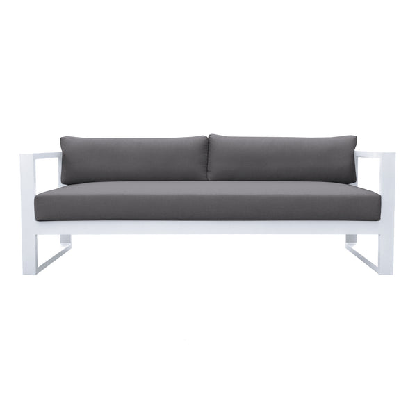 English Elm Granto Aluminum Outdoor Sofa with Weather-Resistant Cushions, Low-Maintenance, 770 lb Capacity B2736P354339