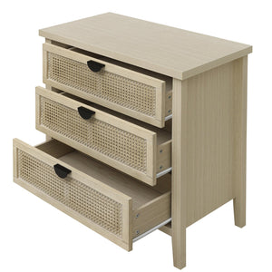 English Elm 3 Drawer Cabinet - Stylish American Design For Bedroom, Living Room, Or Study Storage Solution W688P225269