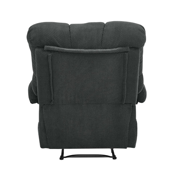 English Elm Camel Overstuffed Manual Recliner with High Density Padding for Modern Living Rooms Dark Gray W5568P449822