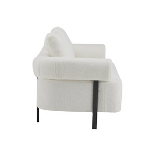 English Elm Christopher Knight Home® - 78" Modern 3-Seater Upholstered Sofa with Plush Pillows, Bouclé Fabric, Sturdy Frame, Cozy Style Beige N767P308857B