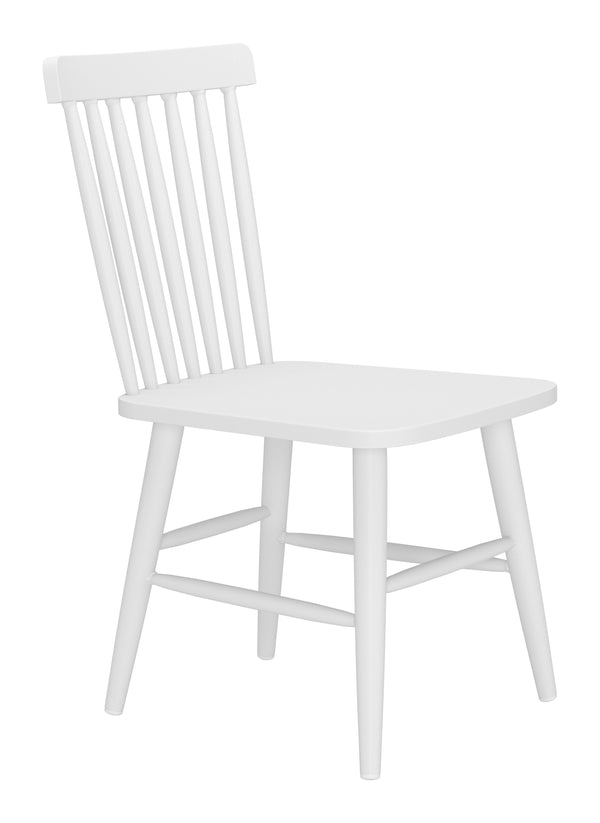 Zuo Modern Zeilen Dining Chair Set Of 2 - Modern, Versatile Aluminum Seating For Chic Home Décor & Style White Aluminum 704084-zuo-modern