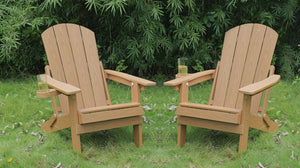 English Elm 2-Piece All-Season Outdoor Lounge Chairs For Patios – Stylish, Weather-Resistant Comfort & Storage W2085P363079