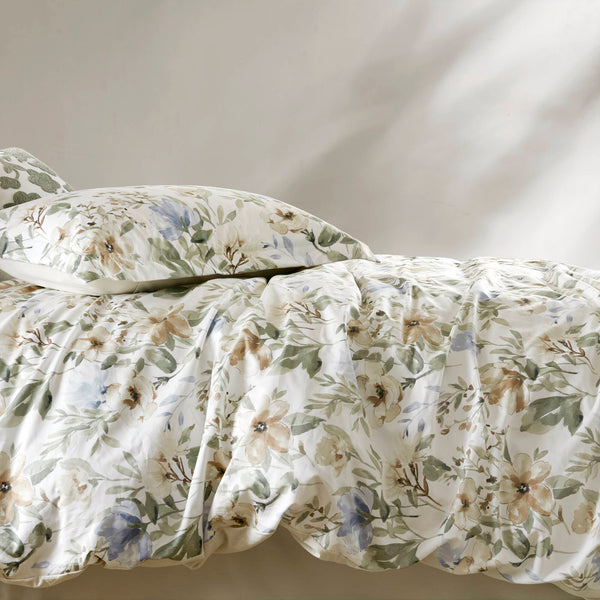 English Elm 6PCS Queen Cotton Sateen 300TC Comforter Set - Oversized 300gsm Fill, Bedskirt & Decorative Pillows B035P341175