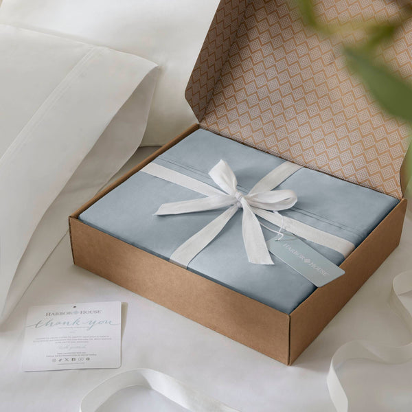 English Elm 4-Piece King Sateen Sheet Set In Serene Blue - Luxurious Egyptian Cotton, Deep Pocket For Ultimate Comfort B035P381321