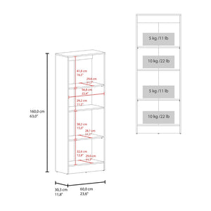 English Elm Juls Tall Slim Pantry Cabinet with Open Shelves for Kitchen or Laundry Room B200P474237