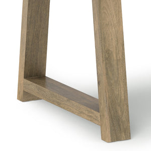 English Elm Whitley Solid Mango 72" Farmhouse Dining Table in Grey Wash — Trestle Base, Eco-Friendly, Seats 6 B136P266902