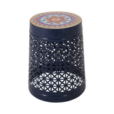 Christopher Knight Home® - Noble House - Cranbrook Outdoor Lace Cut Side Table with Tile Top