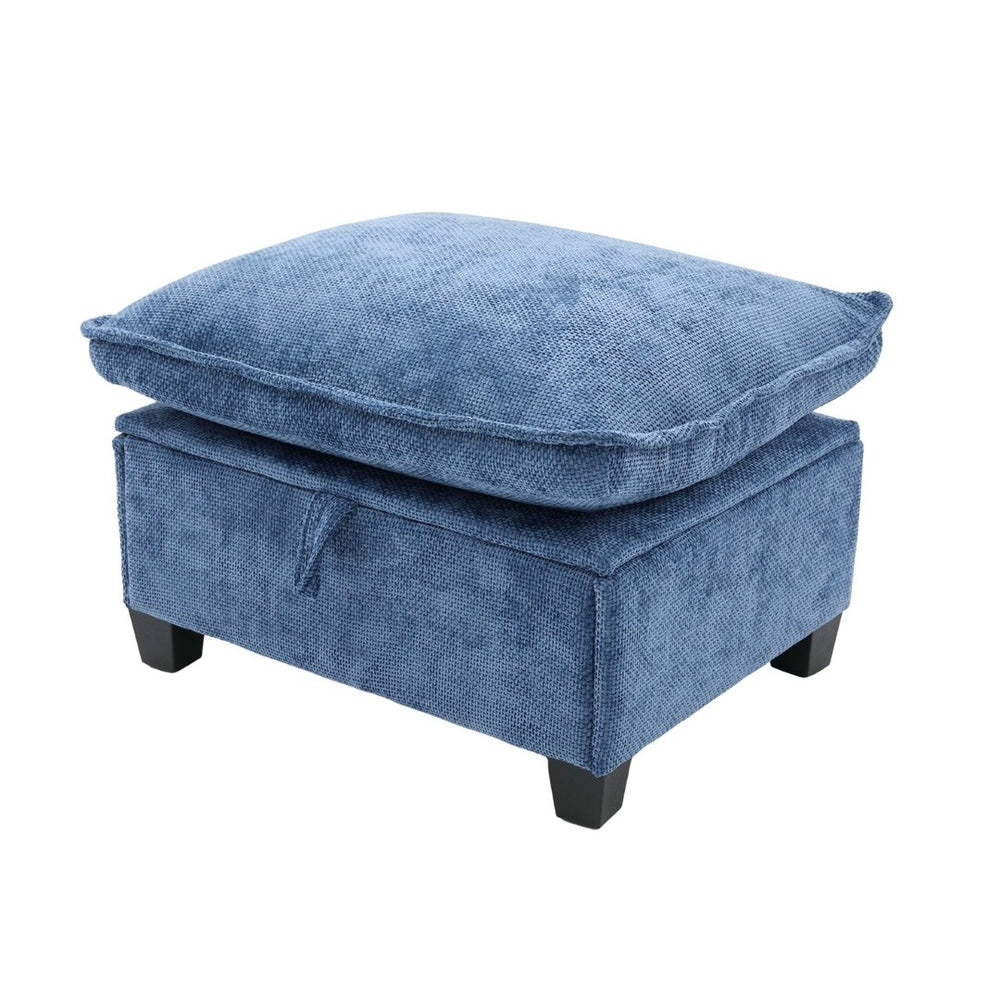 English Elm United U-Shape Sectional Sofa 106" - Modern Chenille Couch With Usb Ports, Storage Ottoman & Pillows W1568S00233-GIGA