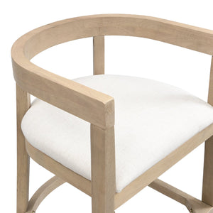 English Elm Christopher Knight Home® - Bar Stools Set Of 2 - Contemporary Rubberwood Design With Comfortable Upholstery For Home Bars N771P284165A