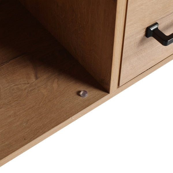 English Elm 60" Freestanding Bathroom Vanity with Soft-close Doors and Three Drawer Storage W999P405133