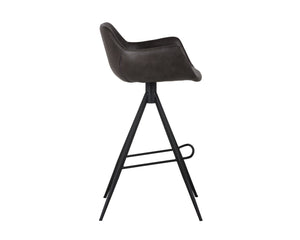 Sunpan OWEN Swivel Barstool in Town Grey - Industrial-Modern Comfort for Kitchen, Bar & Dining Spaces 103246