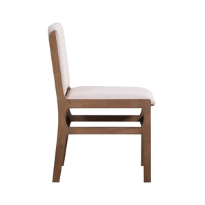 English Elm Christopher Knight Home® - Dining Chair Contemporary Upholstered Rubberwood Frame Set of 2 with Clean Lines and Cozy Seats () Walnut N771P347927W