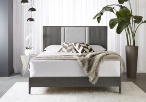 Sunpan Prism Concrete End Table - Stylish Geometric Design with Hand-Sprayed Ombre Finish for Modern Spaces