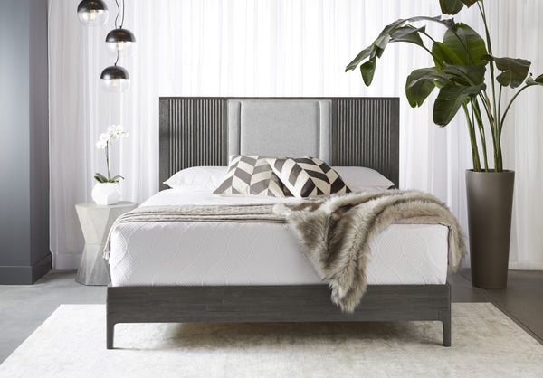 Sunpan Prism Concrete End Table - Stylish Geometric Design with Hand-Sprayed Ombre Finish for Modern Spaces