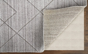 Feizy Rugs Redford Handwoven Geometric Rug Collection - Stylish, Durable, And Artisan Crafted For Modern Homes Ivory,Silver Viscose,Wool Red8848fbgegryc50